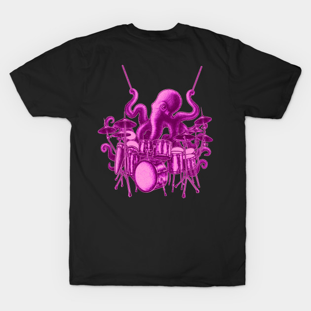 Octopus playing drums by Artardishop